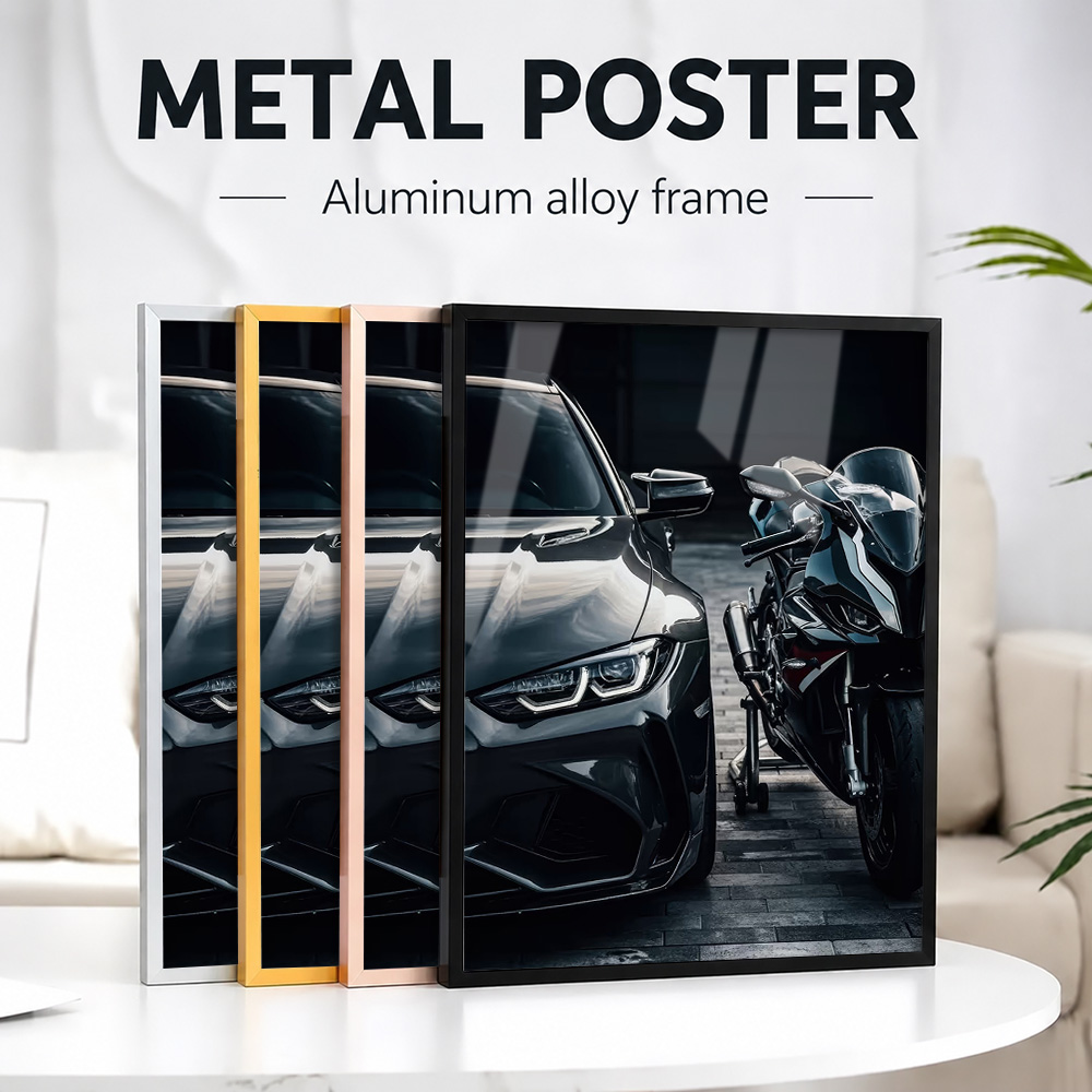 Póster metálico de coche y mot - Car Mirror reseña y precio