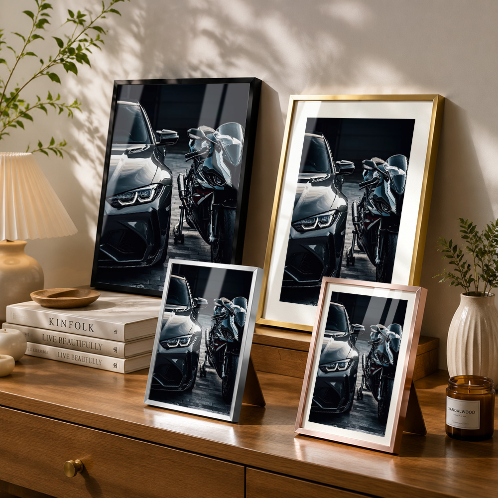 Póster metálico de coche y mot - Car Mirror reseña y precio